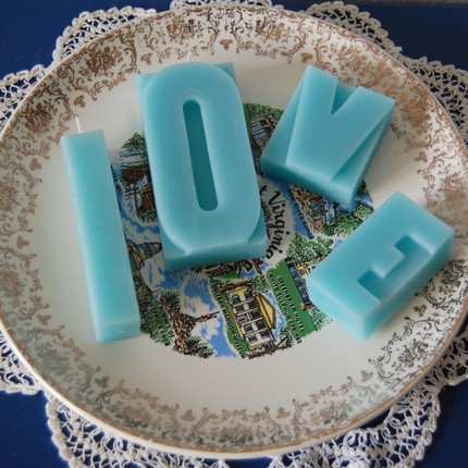 Comes in letter LOVE too cute idea for wedding center piece 